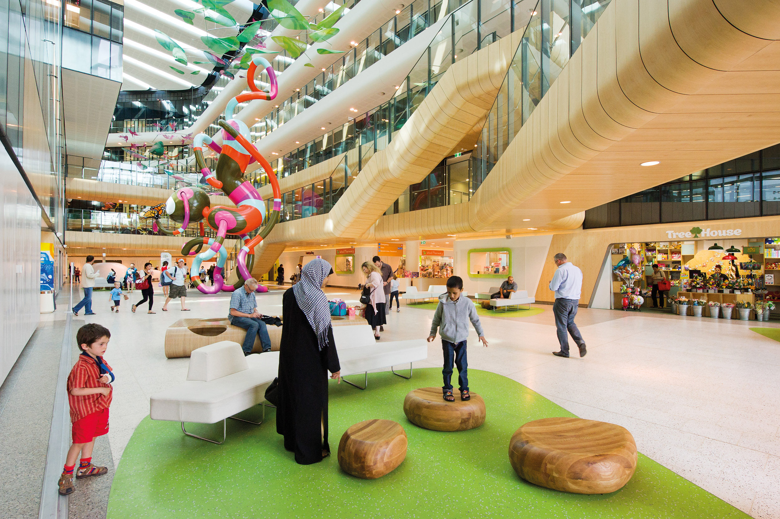 Royal Children's Hospital Main Street Atrium Melbourne BLP